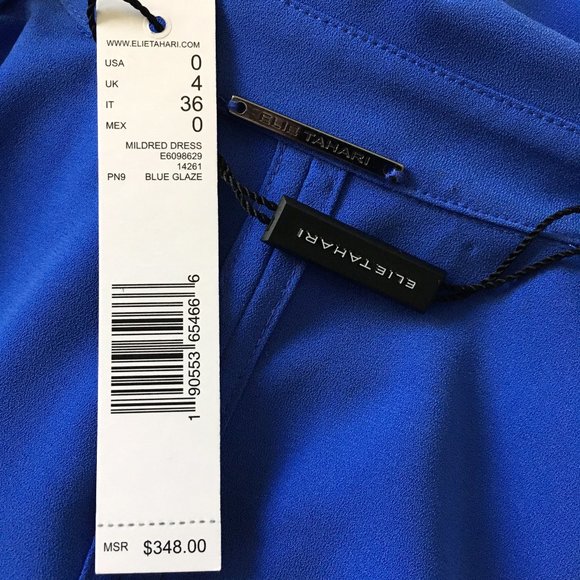 Elie Tahari Mildred Puff Sleeve Shirt Dress 0 XS - Picture 8 of 9